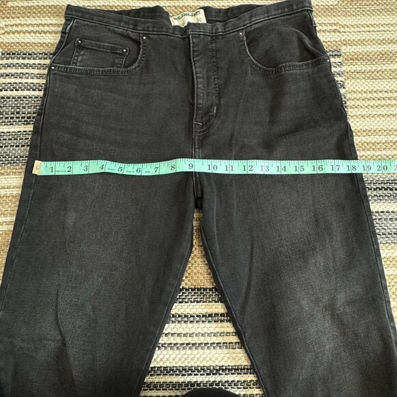Free People We The Free Daliah Stacked Low Rise Straight Leg Jeans Black Size 30 - Picture 10 of 14